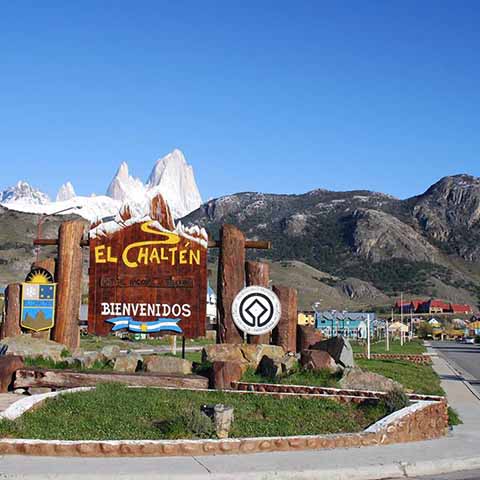 Het nog jonge dorp El Chaltén Foto centrum El Chaltén