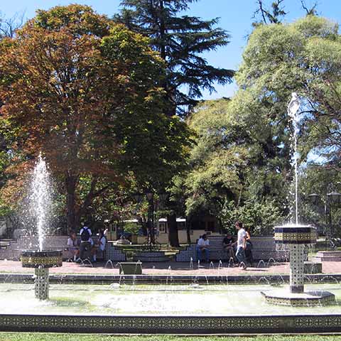 Plaza España is het mooiste plein van de stad Foto Mendoza