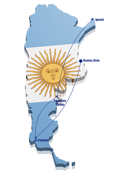 Kaart Argentinië